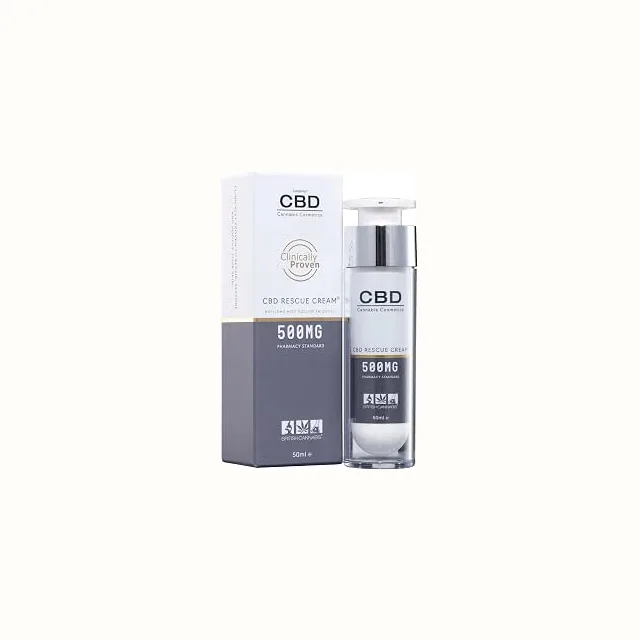 BRITISH CANNABIS CBD Rescue Cream, 500 mg, 50 ml