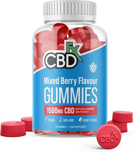 CBDfx mixed berry CBD gummies