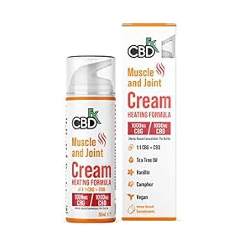 CBDfx Heating Cream: 1,000 mg CBD + 1,000 mg CBG