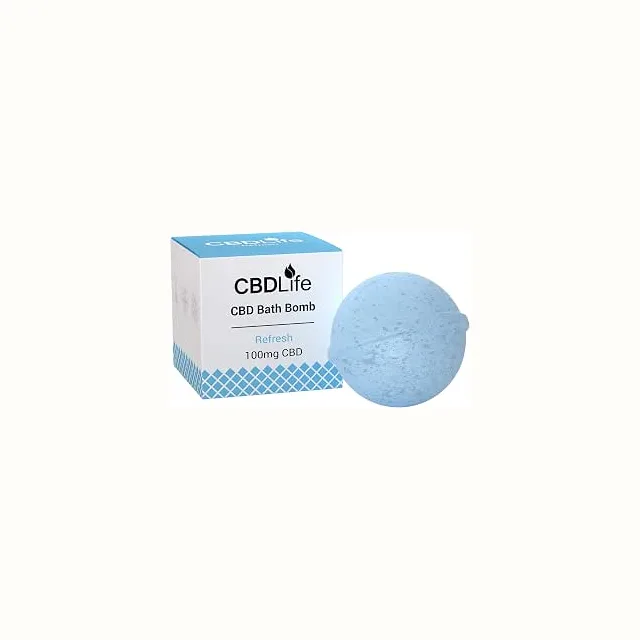 CBDLife Peppermint & Eucalyptus CBD Bath Bomb, 100 mg