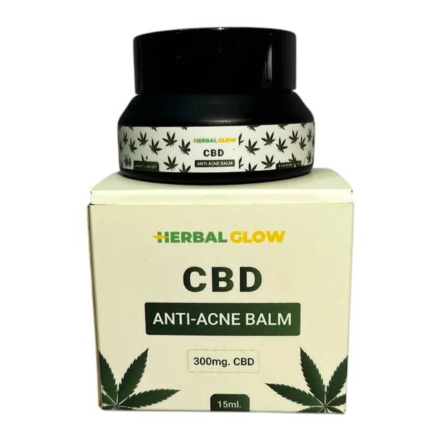 Herbal Glow CBD балсам за лице 300 mg, 15 ml · Herbal Glow