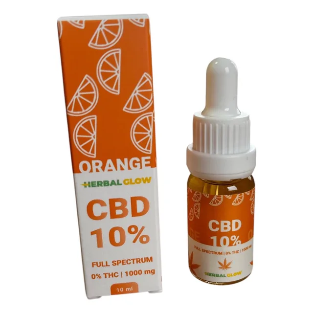 Herbal Glow CBD масло 10% с портокал, 10 ml