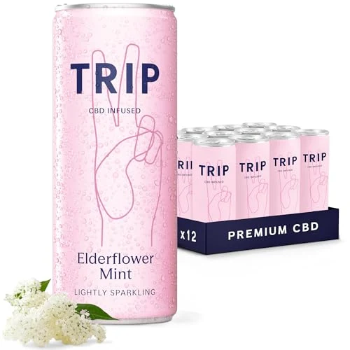 TRIP CBD Elderflower Mint, 12 × 250 ml