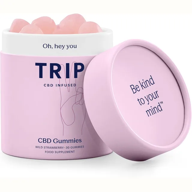 TRIP Wild Strawberry CBD Gummies, 300 mg, 30 pieces · TRIP